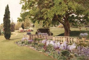 Formal Gardens seen from the Herbaceous Border