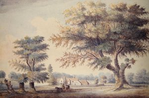 The Old Cheesecake House, north of the Serpentine, 1786