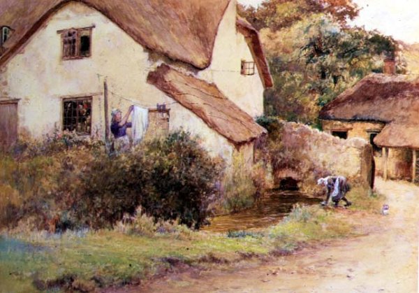 Cottage at Branscombe, Devon, 1894