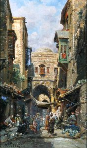 The street of David in Jerusalem, c.1890