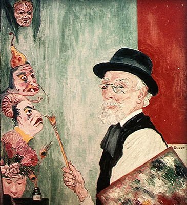 Self Portrait with Masks. 1936