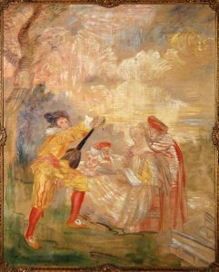 The Music Lesson after Watteau, 1882