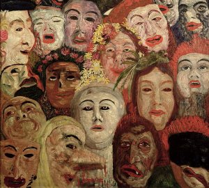 My Portrait Surrounded by Masks (detail 2), 1899