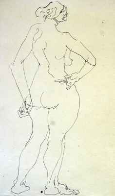 Female Nude with Hand on Hip