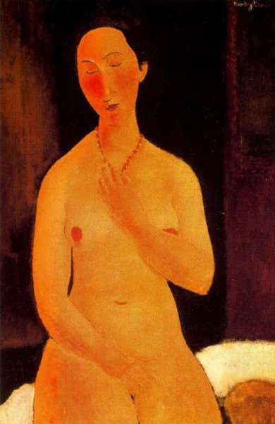 Seated Nude With Necklace