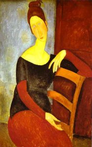 Portrait Of Jeanne Hebuterne   Common Law Wife Of Amedeo Modigliani Ii