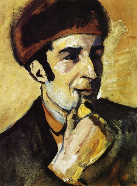 Portrait of Franz Marc (Bildnis Franz Marc)  1910