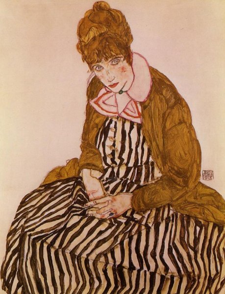 Edith Schiele  Seated