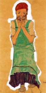 Girl With Green Pinafore