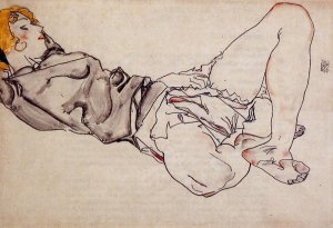 Reclining Woman With Blond Hair