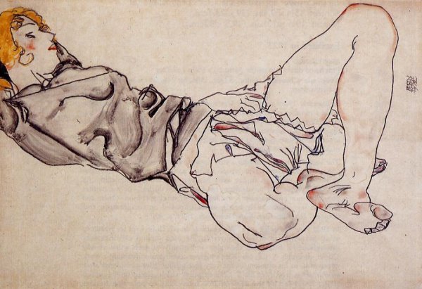 Reclining Woman With Blond Hair2