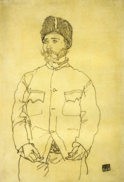 Russian Prisoner Of War With Fur Hat