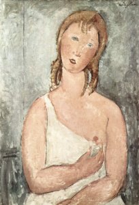 Portrait Of Jeanne Hebuterne   Common Law Wife Of Amedeo Modigliani 1920